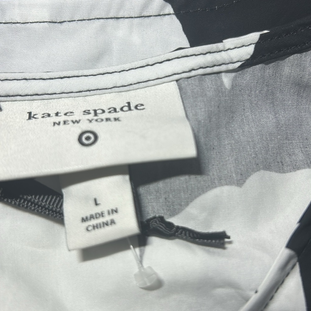 Kate Spade x Target Classic Rose Black/White Shell Tank Top NWOT - Picture 7 of 10